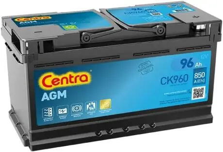 CK960 Стартерний акумулятор Centra подбор по vin на Brocar