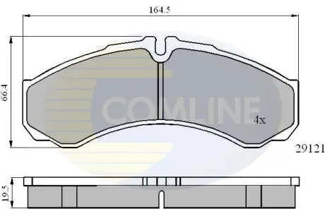CBP0931 Автозапчасть COMLINE підбір по vin на Brocar