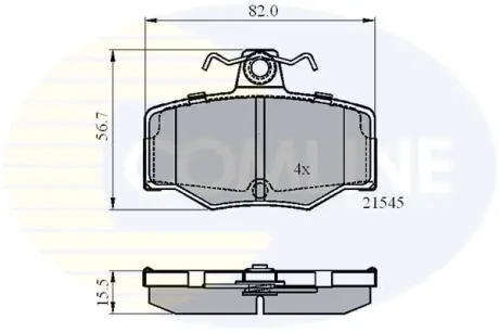 CBP0878 Автозапчасть COMLINE підбір по vin на Brocar