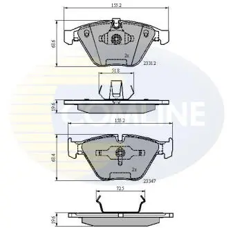 CBP02033 Автозапчасть COMLINE підбір по vin на Brocar