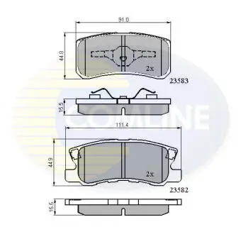 CBP0905 Автозапчасть COMLINE підбір по vin на Brocar