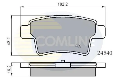 CBP01713 Автозапчасть COMLINE подбор по vin на Brocar
