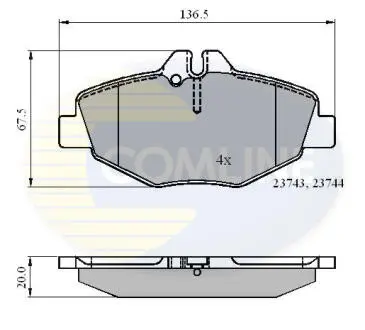 CBP01209 Автозапчасть COMLINE подбор по vin на Brocar