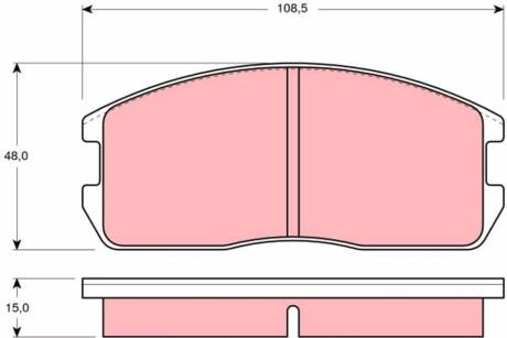 GDB365 Автозапчасть TRW підбір по vin на Brocar