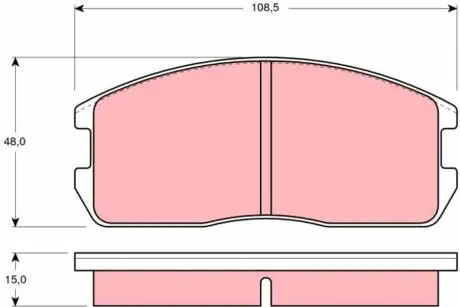 GDB365 Автозапчасть TRW підбір по vin на Brocar
