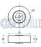 541285 RUVILLE BMW Ролик направляющий V-клинового ремня 1,8/2,5TDS M41/51 Omega B RUVILLE підбір по vin на Brocar
