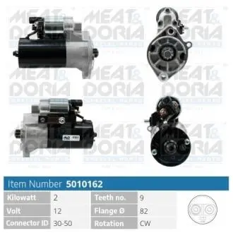 5010162 MEATDORIA VW стартер LT28-46 2.5TDI 96- MEAT&DORIA підбір по vin на Brocar