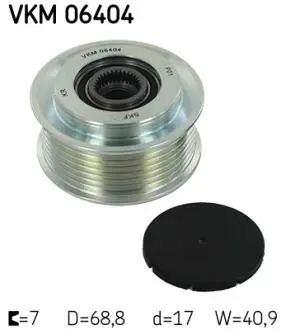 VKM06404 SKF HYUNDAI шків генератора H-1,Kia Sorento I 2.5CRDI 02- SKF підбір по vin на Brocar