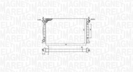 350213189600 MAGNETI MARELLI радіатор двигуна VW PASSAT III (3A2/35I) 1,6 1,8 PASSAT VARIANT MAGNETI MARELLI підбір по vin на Brocar