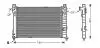 MS2338 AVA DB Радіатор охолодження двиг. W203, S203 AVA COOLING підбір по vin на Brocar