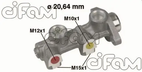 202184 CIFAM OPEL Головний гальмівний циліндр D20,64mm KADET E 1.2,1.3,1.3I 8/84- CIFAM подбор по vin на Brocar