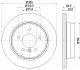 8DD355117831 HELLA PRO BMW диск гальмівниий задн.1 E81/87,3 E90,X1 E84 05- HELLA підбір по vin на Brocar