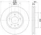 8DD355128041 HELLA PRO HIGH CARBON VW диск гальм. передн лів. Touareg 02- HELLA підбір по vin на Brocar