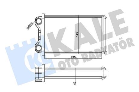 346245 KALE AUDI Радіатор опалення A4 00-, SEAT KALE OTO RADYATOR підбір по vin на Brocar