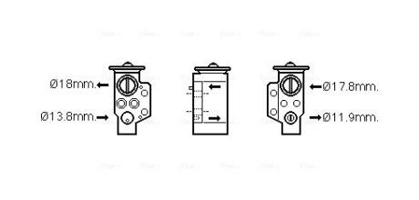 AI1351 Розширювальний клапан AVA COOLING підбір по vin на Brocar