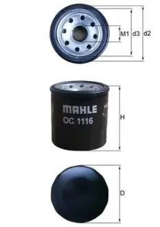 OC1116 Фільтр масляний MAHLE / KNECHT підбір по vin на Brocar