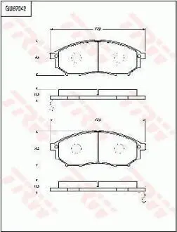 GDB7042 Автозапчасть TRW підбір по vin на Brocar