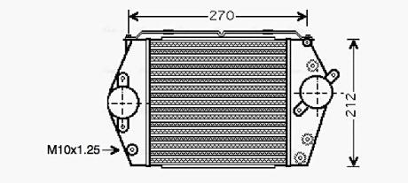 MZ4188 AVA MAZDA Інтеркулер 6 2.0 TD 02-07 AVA COOLING підбір по vin на Brocar