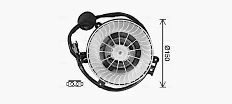 MS8771 AVA DB Компресор салону W124 AVA COOLING подбор по vin на Brocar