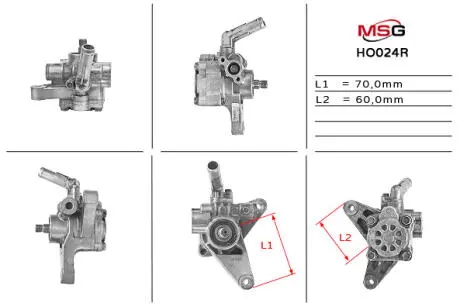 HO024R Насос ГУР відновлений Honda Accord CG/СH 98-02 MSG підбір по vin на Brocar