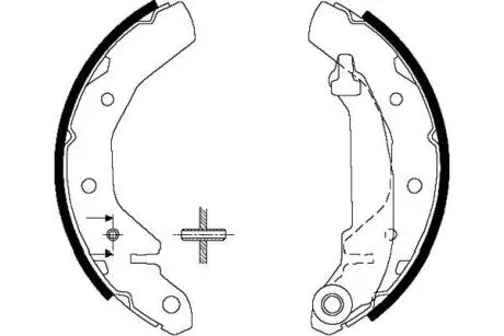 KBS1407 KAVO PARTS DAEWOO Гальмівні колодки барабанні Matiz 0,8/1,0 98- KAVO подбор по vin на Brocar