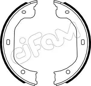 153587 CIFAM FORD Колодки гальмівні барабан MAVERICK 2.0 01-, 2.3 04-, 3.0 01-, FORD USA, MAZDA CIFAM подбор по vin на Brocar