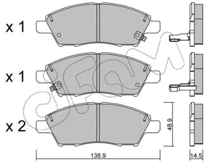 82210790 CIFAM NISSAN Тормозные колодки TIIDA 07- CIFAM подбор по vin на Brocar