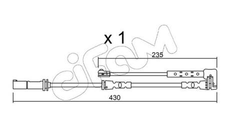 SU311 CIFAM MINI датчик зносу гальм. колод. CIFAM підбір по vin на Brocar