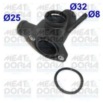 93118 MEATDORIA VW Фланець охолоджувальної рідини Felicia 1.9D 95-, Polo 1.9D MEAT&DORIA підбір по vin на Brocar