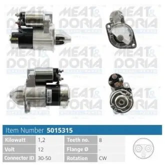 5015315 MEATDORIA HYUNDAI стартер Elantra,Matrix,Kia Cerato,Carens,Tucson MEAT&DORIA подбор по vin на Brocar