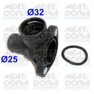 93179 MEATDORIA VW Фланець охолоджувальної рідини AUDI A4,PASSAT 1.9D MEAT&DORIA підбір по vin на Brocar