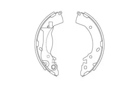 KBS3419 KAVO PARTS HYUNDAI щоки гальмівні i10/20,Solaris,Kia Rio III 08- KAVO подбор по vin на Brocar