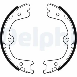 LS2032 DELPHI NISSAN гальм. колодки задн. GT-R (R35) V6 16-, MURANO III 3.5 V6 16-, INFINITI FX 35 AWD 09-10 DELPHI підбір по vin на Brocar
