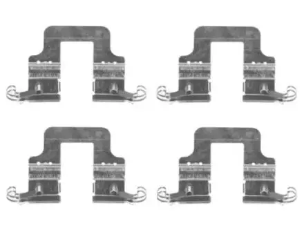 8DZ355204851 Ремкомплект гальмівних колодок (4 -комп.) HELLA підбір по vin на Brocar