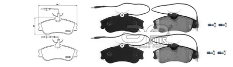 71233BAP Гальмівні колодки дискові перед. Peugeot Berlingo/Partner 96-02 APLUS підбір по vin на Brocar