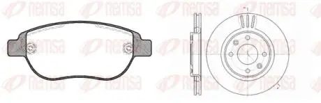 884101 REMSA CITROEN К-кт гальм. колодки + диски BERLINGO 07/96- C2 09/03- C3 11/09- C3 PICASSO 02/09- C3 PLURIEL 05/03- C4 11/04- C5 08/04- REMSA підбір по vin на Brocar
