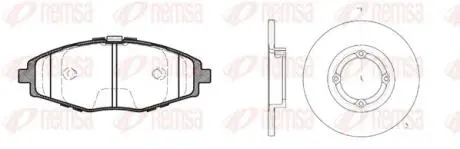 869600 REMSA DAEWOO к-кт гальм. колодки + диски MATIZ (M100, M150) 1.0 03-, CHEVROLET SPARK 1.0 SX 05- REMSA подбор по vin на Brocar