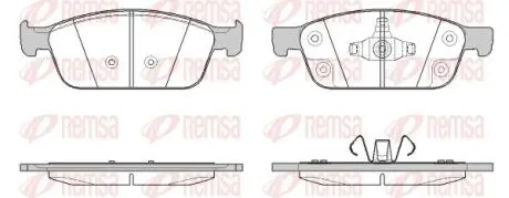 151050 REMSA FORD гальмів.колодки передн.Focus III ST 12-,Kuga II 13-,Transit Connect 15- REMSA подбор по vin на Brocar