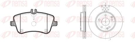 876800 REMSA DB К-кт гальм. колодки + диски C-CLASS (W203) C 180 (203.035) 00-02 REMSA підбір по vin на Brocar