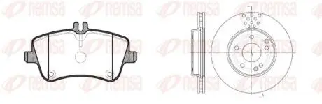 876800 REMSA DB К-кт гальм. колодки + диски C-CLASS (W203) C 180 (203.035) 00-02 REMSA подбор по vin на Brocar