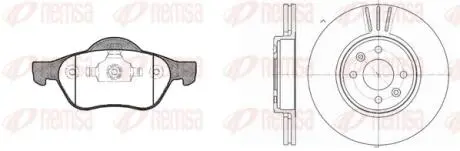 896201 REMSA RENAULT К-кт гальм. колодки + диски Laguna, Kangoo, Megane REMSA подбор по vin на Brocar