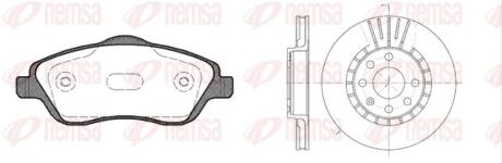 877404 REMSA OPEL К-кт гальм. колодки + диски Corsa C 1,0-1,8 00- REMSA підбір по vin на Brocar