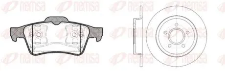 884201 REMSA FORD К-кт гальм. колодки + диски C-max REMSA подбор по vin на Brocar