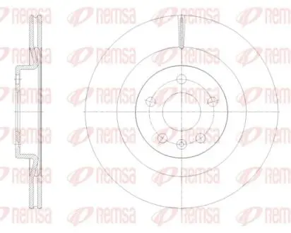 6179810 REMSA диск гальм. задн. VOLVO S60 20- REMSA підбір по vin на Brocar