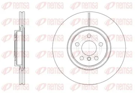 6154610 REMSA Диск гальмівний передній BMW X1 REMSA підбір по vin на Brocar