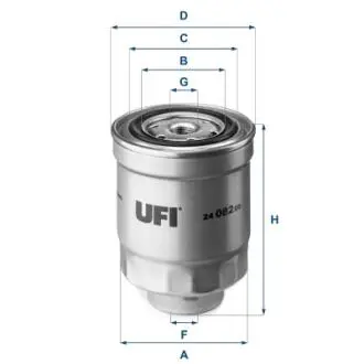 2408200 Фільтр паливний Nissan 1.7-3.2D (UFI) UFI подбор по vin на Brocar