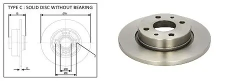 62234AP Диск тормозной 2108 APLUS подбор по vin на Brocar