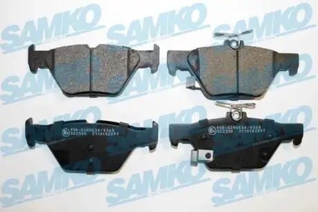 5SP2097 Колодки гальмівні задні Subaru Legacy 07-, Impreza 16->, Outback 14-, Forester 12-> (LPR-Samko) SAMKO подбор по vin на Brocar