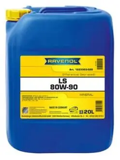 1223303020 Олива тансмісійна Ravenol 80W-90 LS Mineral GL-5 (20л) RAVENOL подбор по vin на Brocar