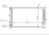 603871 Радіатор двигуна Audi A6 C5, Skoda Superb I, VW Passat B5 1.6-1.8T,1.9TDI (95-08) (HART) HART підбір по vin на Brocar